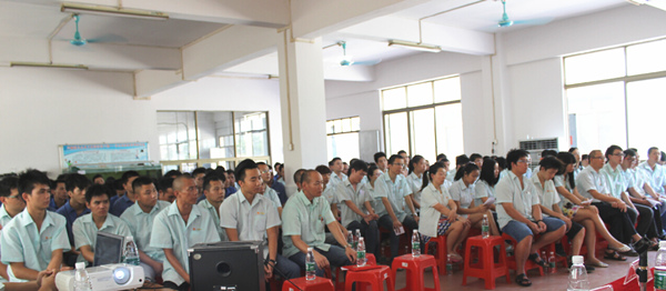 2015年8月25，興順公司管理升級誓師大會召開